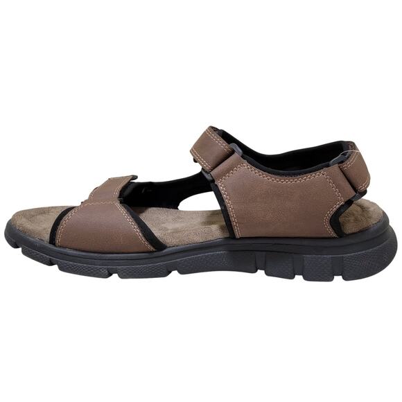 Men's Strappy Fisherman River Sandals Size US 13M Brown Weatherproof Cole - Picture 3 of 4
